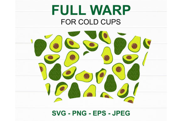 Avocado Starbucks Cup SVG: Graphics for Crafts