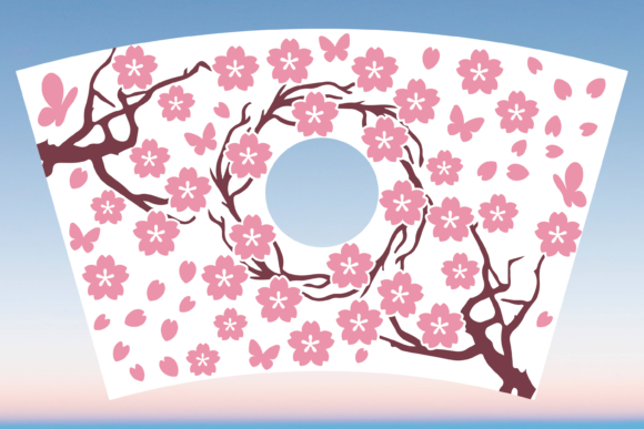 Cherry Blossom Sakura Starbucks Cup Svg Graphics
