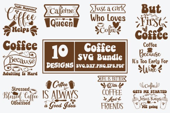 Coffee SVG Design: Graphics & Print Templates for Publishers