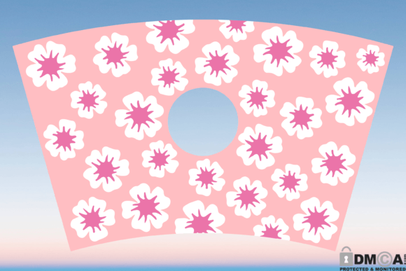 Daisy Flower 24oz Venti Cup Wrap SVG: Graphics & Print Templates