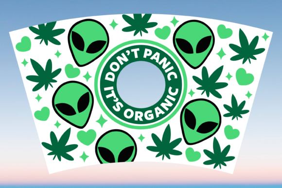 Dont Panic Its Organic Starbucks Cup Svg: Graphics & Print Templates
