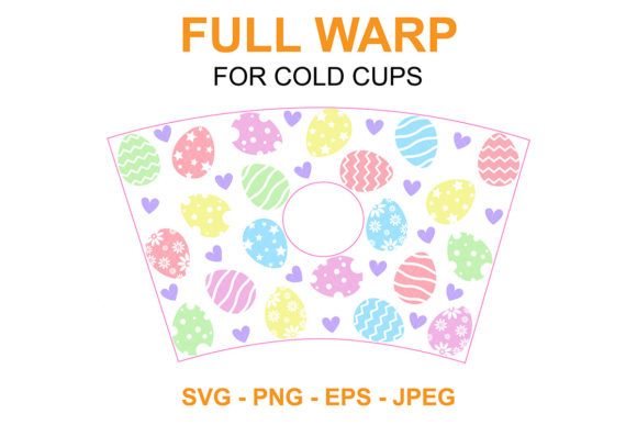 Easter Eggs Starbucks Cup SVG: Graphics for Crafts Sellers