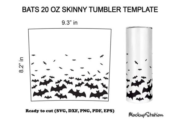 Halloween Tumbler SVG Bats Tumbler: Graphics for Crafts Done Right