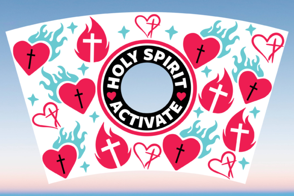 Holy Spirit Activate Starbucks Cup SVG: Graphics & Print Templates