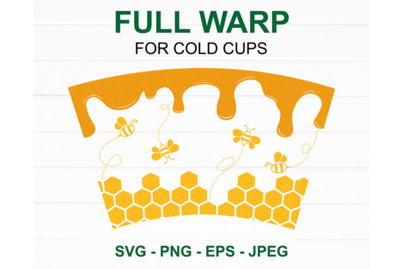 Honeycomb Starbucks Cup SVG: Graphics for Crafts & Local Branding