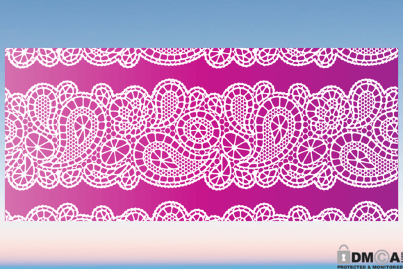 Lace Paisley 16oz Libbey Glass Wrap SVG: Graphics & Print Templates