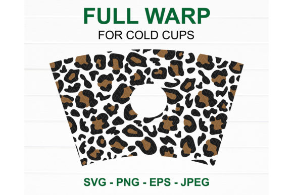 Leopard Starbucks Cup SVG: Graphics for Crafts Projects