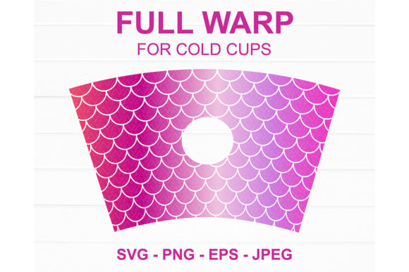 Mermaid Scales Starbucks Cup SVG: Graphics for Crafts