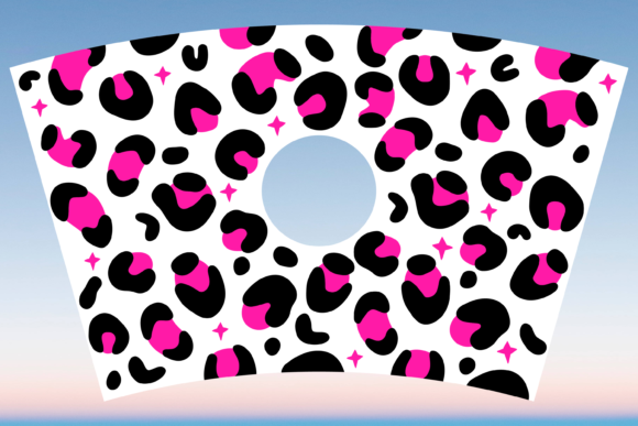 Pink Leopard Print Starbucks Cup SVG: Graphics & Print Templates