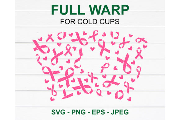 Pink Ribbon Starbucks Cup SVG: Graphics for Crafts & Cause-Driven Brands