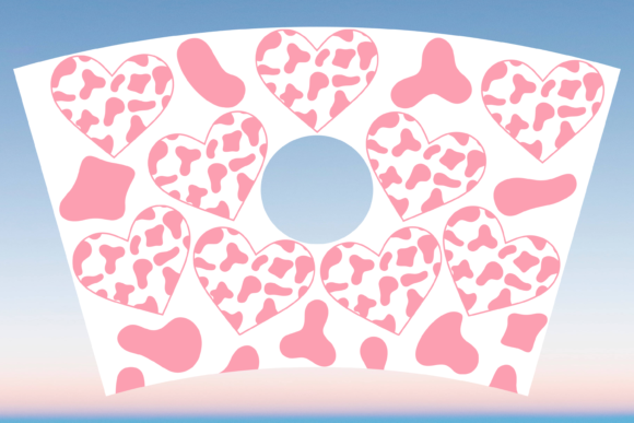 Strawberry Cow Print Starbucks Cup SVG