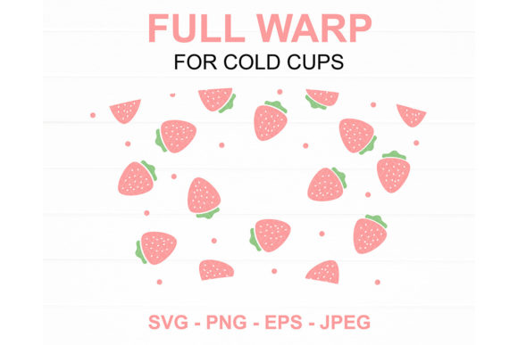 Strawberry Starbucks Cup SVG: Graphics for Crafts & Digital Sellers